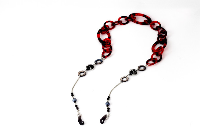 Sona Glasses Chain Red